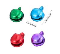 MUELODSIC 100Pcs Christmas Bell Ornaments Shatterproof Decorative Balls for Tree Decoration DIY Crafts Pet Friendly Holiday Baubles