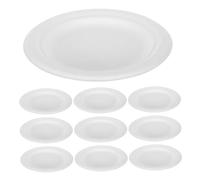 MUELODSIC 100pcs Disposable Paper Plates Thick Round Tray for Weddings Birthdays Outdoor Bbqs and Holidays Sturdy Grease Resistant Dessert and Salad Party Tableware