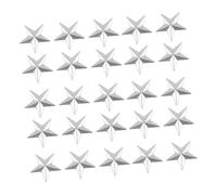 MUELODSIC 100Pcs Iron Art Five-pointed Star Decorations Metal Barn Stars for Home Wall Crafting Smooth Texture Unique Stereoscopic Design for Rustic Farmhouse Ornament