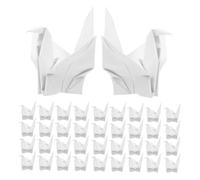 MUELODSIC 100pcs Origami Paper Pattern Home Decor Paper Crane Craft Bridal Shower Photo Props Wedding Table Decorations White