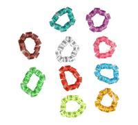 MUELODSIC 100pcs Pigeon Leg Rings Identification Bands Bright Colors Easy to Use for Racing Pigeons Roosters Parakeets Parrots Canaries Random Color