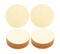 MUELODSIC 100pcs Round Circles Unfinished Wood Slices for Crafts DIY Painting Wood Burning Decor Rustic Three-ply Board Discs for Home and Classroom Projects