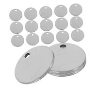 MUELODSIC 100pcs Stainless Steel Round Stamping Blanks Compact Metal Tags for DIY Crafts Personal Engraving Keychains Pet Name Pendants Scratch-resistant Surface