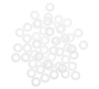 MUELODSIC 100pcs White Drum Stand Washers Pads Non-slip Percussion Instrument Accessories for Drum Set Hardware Replacement Suitable for Jazz and Rock Kits