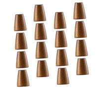 MUELODSIC 100Pcs Wooden Drawstring Cord Locks Rope End Stoppers Slide Fasteners for Clothing Bags Hoodies Tightening Accessories