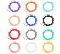 MUELODSIC 10Pcs 1.75Mm Pla 3D Printer Filament Refills 5-Meter Random Color Pla 3D Printing Materials for Printing Pens and Additive Manufacturing Supplies Random Color