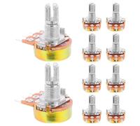 MUELODSIC 10pcs High Precision Rotary Taper Potentiometer for Guitar Volume Control Single Turn Horizontal Trimmer Variable Resistor for Audio and Electronic Circuits
