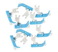 MUELODSIC 10pcs Industrial Sewing Machine Presser Feet with Edge Guide and Built Thread Cutter Hinged Foot for Single Needle Singer and Compatible Models Versatile Attachment for Precise