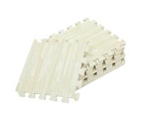 MUELODSIC 10pcs Interlocking Baby Crawling Play Mat Eva Foam Flooring Tiles Thickened Wood Grain Design Non-Toxic Soft Floor Mat for Toddlers Living Room Bedroom