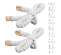 MUELODSIC 10Pcs Mini Bowknot Sewing Fasteners 20Mm Metal Alloy Decorative Buttons for Cardigans Sweaters DIY Knitting Clothes Accessories