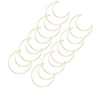 MUELODSIC 10pcs Moon Shaped Iron Craft Rings Metal Dreamcatcher Hoops for DIY Macrame Projects Home Wall Decor Sturdy Wire Hoops for Creative Handcraft