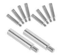 MUELODSIC 10Pcs Music Box Movement Extension Rod Set M3.5 Threaded Metal Spindle Shaft 25Mm Long Replacement Bar for DIY Musical Box Repair and Accessories