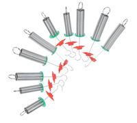 MUELODSIC 10Pcs Spiral Springs Set for Physics Experiment - Coil Spring Group for Hooke’S Law Teaching - Science Lab Experiment Equipment for Students and Teachers