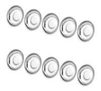 MUELODSIC 10Pcs Stainless Steel Smoke Pellet Holder Trays 8Cm for Photography Visual Effects Fog Machine Staging Plates Studio Special Effects Accessories
