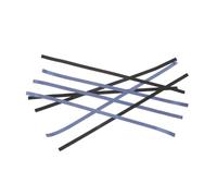 MUELODSIC 10pcs Table Tennis Racket Edge Guard Tape Self-adhesive Protective Paddle Tape Black and Blue Wide Snug Fit for Bat Protection and Enhanced Aesthetics