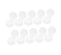 MUELODSIC 10pcs Transparent Storage Boxes Portable Dustproof Pacifier Case for Newborns Travel Compact Organizer for Diaper Bags and Strollers
