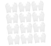 MUELODSIC 12 Pairs White Cotton Working Gloves for Adults Soft Moisturizing Fingerless Gloves for Men and Women Breathable Cotton for Crafting Music and Formal Use