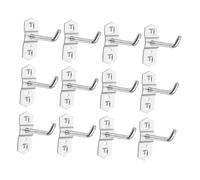 MUELODSIC 12 pcs Metal Pegboard Hooks Single Design for Wall Storage Tool Hangers for Garage Home Workshop Organization Space-Saving Pegboard Parts for Wrenches and Small Tools