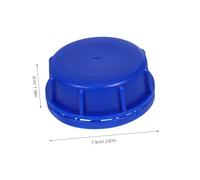 MUELODSIC 12pcs Blue Plastic Screw Caps with Gasket Leak Sealing Lids for Storage Buckets Chemical Food Coatings Industrial Use Reusable Airtight Design