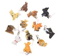 MUELODSIC 12Pcs Dog Pendant Earphone Dust Plugs Protective Caps Compatible with Cell Phones and Electronic Devices Cartoon Headphone Jack Covers for Decoration and Dustproofing