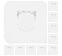 MUELODSIC 12pcs Furniture Anchors Transparent Wall Mounting Brackets for Gate Installation Kit Anti-tip Childproof Safety Hardware for Playpens Pet Gates and Furniture Stabilization in