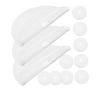 MUELODSIC 12PCS Nonstick Silicone Dehydrator Mats Round Reusable Food-Grade Drying Sheets for Fruit Meat Dehydration Easy-Clean Dehydrator Tray Liners