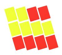 MUELODSIC 12Pcs Portable Soccer Referee Cards PVC Flexible Football Match Judge Cards with Yellow and Red for Professional Refereeing