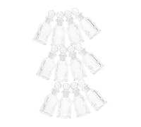 MUELODSIC 12pcs Refillable Glass Holy Water Bottles with Cross Design Portable Catholic Religious Containers for Baptism Church Wedding Favors Communion Gifts