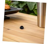 MUELODSIC 12pcs Rv Stove Accessories Rv Stove Top Cover Grates Protective Grommet Range Hood Parts Gas Top Cover Cooktop Grate Grommet Burner Pad Part Rubber Black