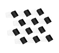 MUELODSIC 12pcs Square Plastic Mineral Specimen Display Boxes with Lids, Cube Storage Case for Desk Specimen Showcase and Collection Organization