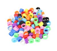 MUELODSIC 150pcs 8mm Pigeon Identification Rings Opening Design Multi-color Foot Bands for Racing and Homing Pigeons Sturdy Bird Leg Bands and Breeders