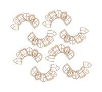 MUELODSIC 150pcs Unfinished Wooden Fairy Door and Window DIY Mini Garden Decor for Dollhouse Tree Decorations Blank Craft Kit for Creative Fairy Garden Accessories and Outdoor Landscape