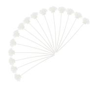 MUELODSIC 15pcs Scented Flower Diffuser Replacement Refill Sticks with Pe Faux Chrysanthemum Foam Flowers, Fragrance Oil Compatible, Home Bathroom Aroma Decor