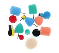 MUELODSIC 16 Pcs Car Polishing Pads Kit Multi Color Sponge Buffing Wheels for Vehicle Polisher Equipment Efficient Scratch Removal and Coating Polish Suitable for Rough Areas Also for Wood