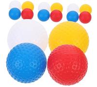 MUELODSIC 16Pcs Colored Hollow Golf Practice Balls for Adults and Teens Lightweight Compact Training Balls Made of Safe PP Plastic for Indoor Outdoor Golf Swing and Driving Range Use