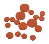 MUELODSIC 17pcs Complete Clarinet Repair Leather Thumb Rest Pads Clarinet Mouthpiece Pads Accessories