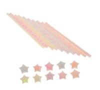 MUELODSIC 180pcs Luminous Origami Paper Strips for DIY Star Folding Mixed Colored Decorative Paper Stars for Crafts Party Decorations Holiday Art Projects Use Folding Strips