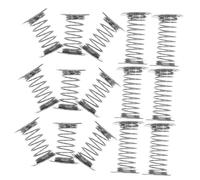 MUELODSIC 18Pcs DIY Dashboard Doll Spring Bases for Car Decoration Silver Wobble Accessories Lightweight Replacement Springs for Creative Crafting and Swinging Head Figurines