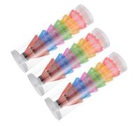 MUELODSIC 18pcs Plastic Badminton Shuttlecocks for Home and Outdoor Sports Lightweight Training Shuttle Cocks in Mixed Colors Practical Badminton Equipment for Entertainment and Skill