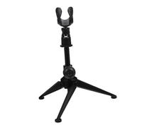 MUELODSIC 1pc Adjustable Microphone Stand Tripod Base for Studio Recording Speech and Live Streaming Microphone Support Black Stable Design Feet