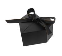 MUELODSIC 1pc Heart-shaped Decorative Flower Box Elegant Love-shaped Packaging for Birthdays Weddings and Valentine's Day Delicate Box Black Ribbon Material