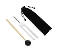 MUELODSIC 1set Chakra Tuning Fork Aluminum Alloy Healing Musical Instrument for Sound Therapy Nerve Sensory and Guitar Tuning Easy to Use and Store Silver Finish