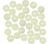 MUELODSIC 2 Packs Acrylic Luminous Round Beads 200pcs Glow in Dark Jewelry Accessories Not Easy to Fade Or Break for Making Necklaces and Keyrings
