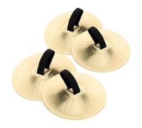 MUELODSIC 2 Pairs Lightweight Copper Finger Cymbals Belly Dancing Hand Cymbals for Beginners Comfortable Percussion Instrument for Stage Performance and Practice