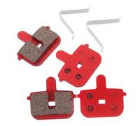 MUELODSIC 2 Pairs Mountain Bike Brake Pads Semi-metallic Disc Brake Replacement for Oil Disc Systems Compatible with Shimano Quiet Cycling Performance for Road and Electric Bikes