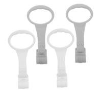 MUELODSIC 2 Pairs Portable Crib Hanging Rings Gray White Pull Rings for Walking Exercise Nursery Stand Safety Assistant Game Fitness Helper