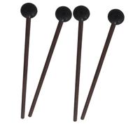 MUELODSIC 2 Pairs Tongue Drum Mallets with Rubber Heads Wood Handle Percussion Marimba Sticks for Stage Performance and Musical Instrument Playing
