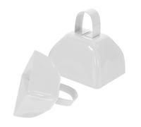 MUELODSIC 2 Pcs Metal Cowbells for Sporting Events Loud Noise Makers with Resilient Metal Build High Impact Sound Cheering Bells for Football Games Weddings Parties and Celebrations