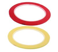 MUELODSIC 2 Rolls Violin and Cello Fingerboard Stickers Red and Yellow 3mm Fretboard Tape for Beginners Violin Scale Decals for String Instrument Learning
