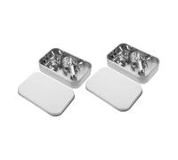 MUELODSIC 2 Sets Stainless Steel Guitar Finger Picks with Thumb Covers for Ukulele Banjo Acoustic Bass with Ergonomic Fit and Storage Box